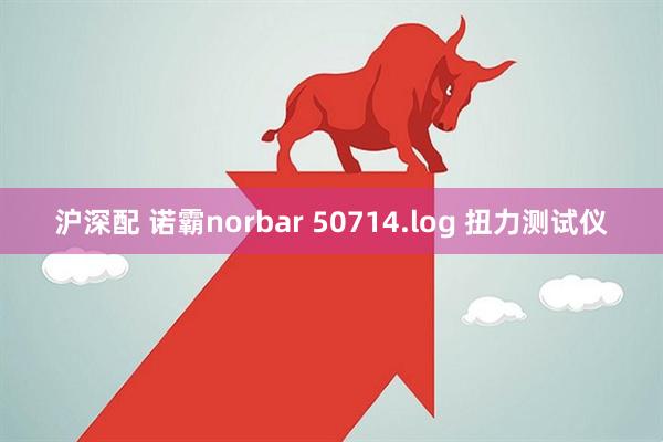 沪深配 诺霸norbar 50714.log 扭力测试仪